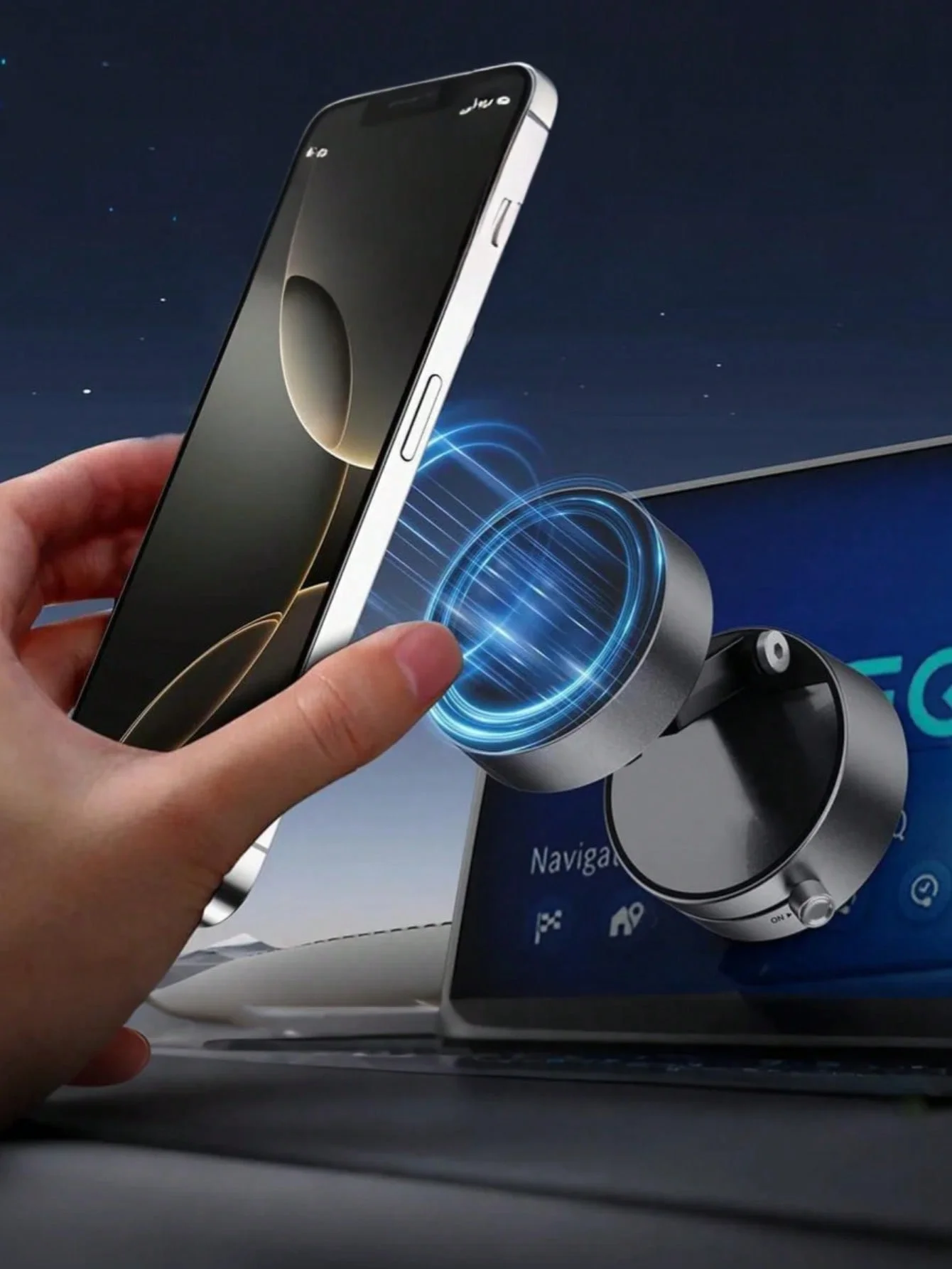 

Универсальное автомобильное крепление для телефона, вакуумная присоска + магнитное основание, складное/регулируемое, приборная панель/воздушное отверстие/настольное использование, магнитный автомобильный телефон Ho