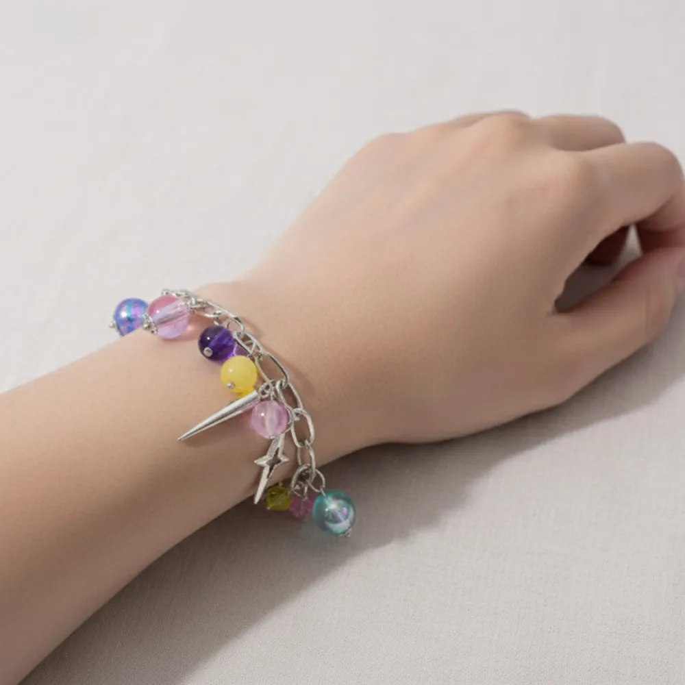 KPop Demon Hunters Anime Bracciale carino Gioielli di moda per bambini Bracciale con perline fai da te Gioielli Ragazze Regalo di Natale Giocattoli