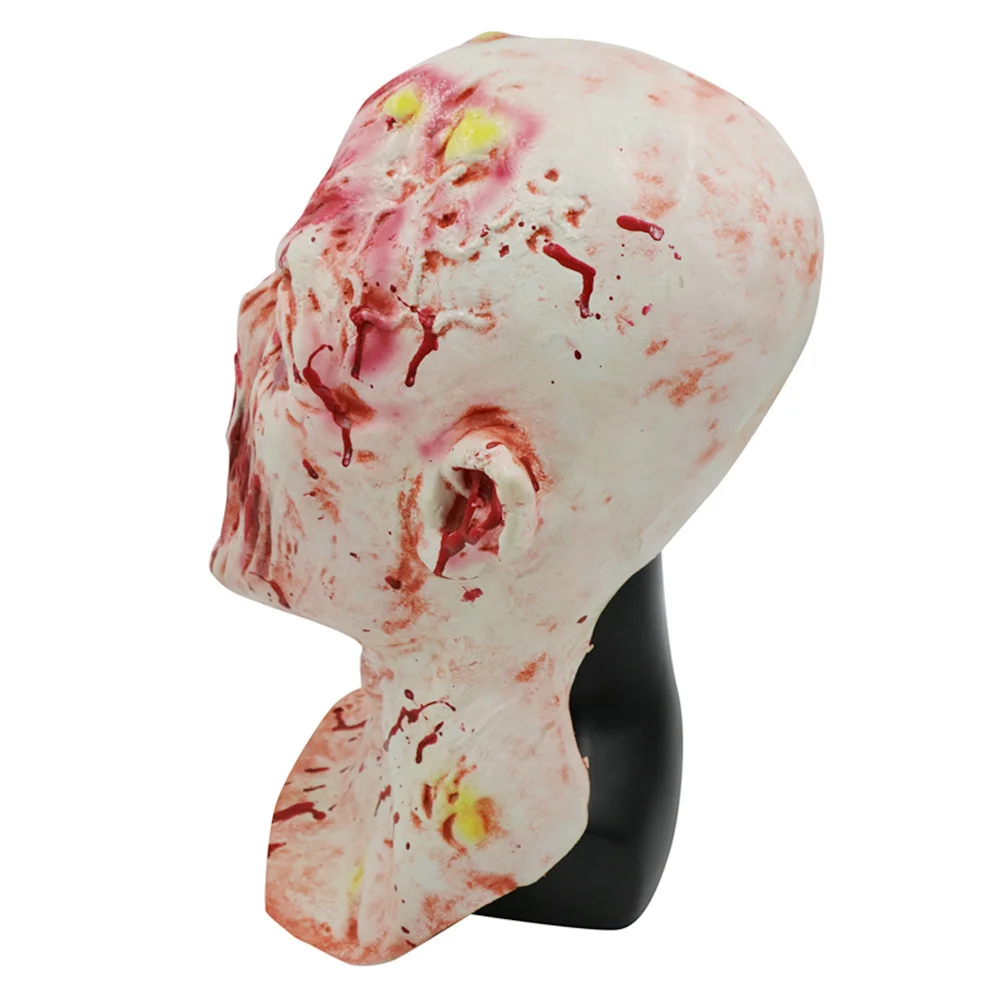 

Zombie Head Mask Premium Material Comfortable Fit for Halloween Masquerade Party Horror Costume Prop Zombie Horrible