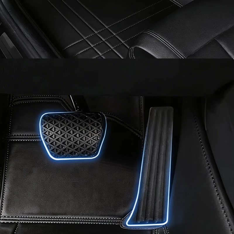 Custom Fit PU Leather Car Floor Mat For Ford For Ecosport Edge F150 4 Doors 2009 2021 Luxury Full Set Auto Interior Accessories