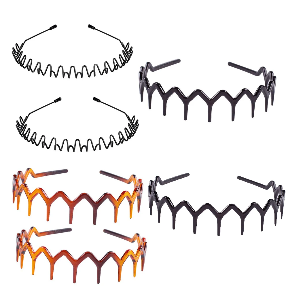 New Hairband Comb with Serrated Edges, Hairband with Notches, Hair Hoop for Women, Men, Girls, Party, Birthday Gift, Repair Broken DIY Hair