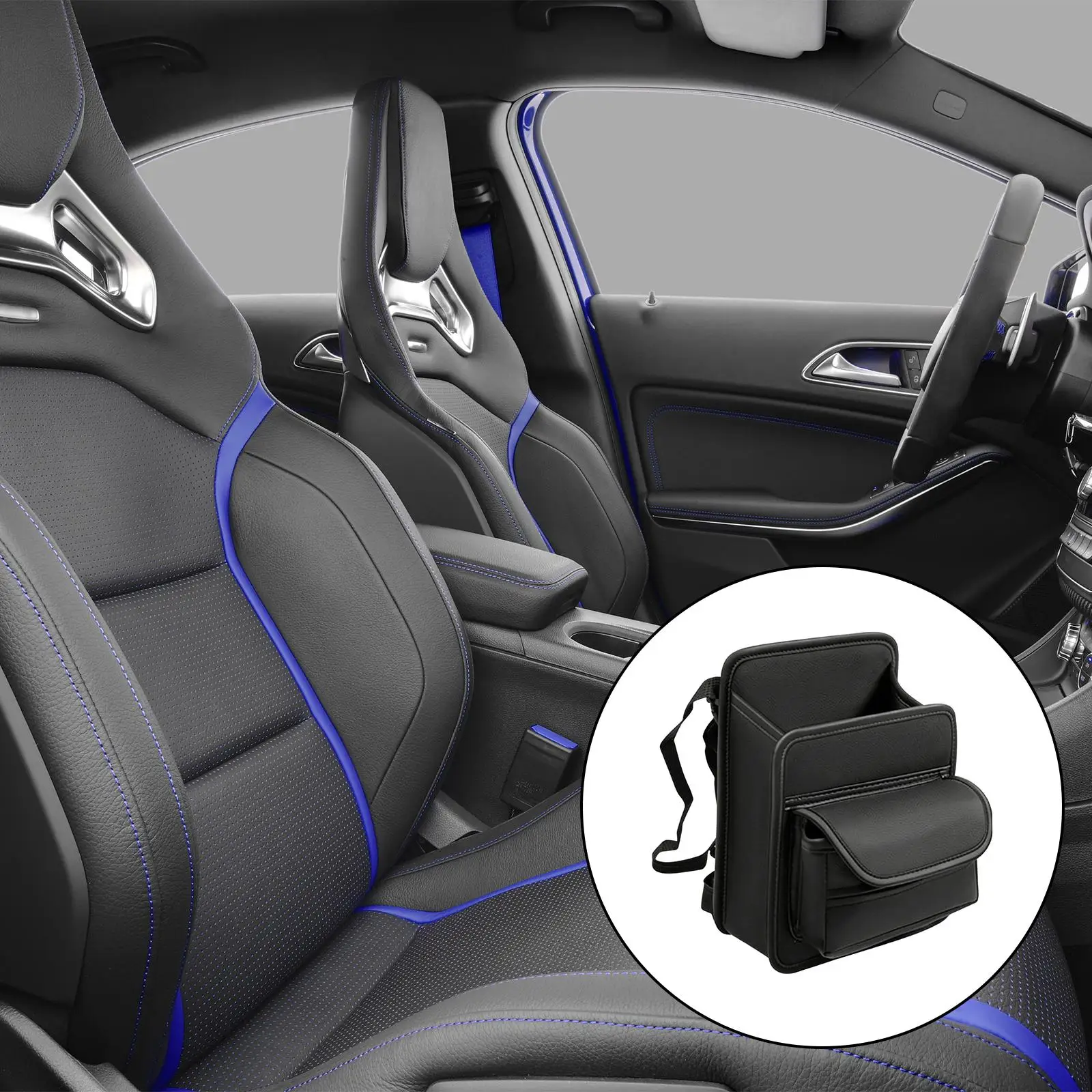 

Multifunctional Car Storage Organizer PU Leather Console Organizer for Front Seat Organizer in the Car