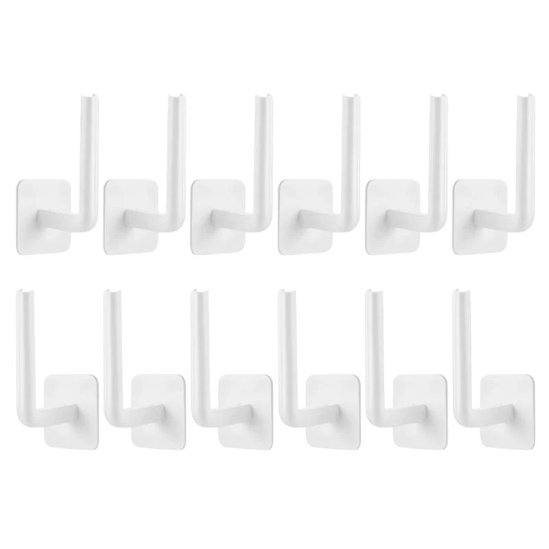 

Multipurpose Strong Hook Plastic Baseball Caps Holders L-Shape Hat Hangers Strong Adhesive Hat Racks Organizers