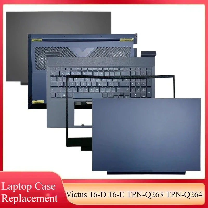 

Original New Keyboard For Victus 16-D 16-E TPN-Q263 TPN-Q264 Laptop LCD Back Cover Palmrest Upper Cover Case Bottom Grey Blue