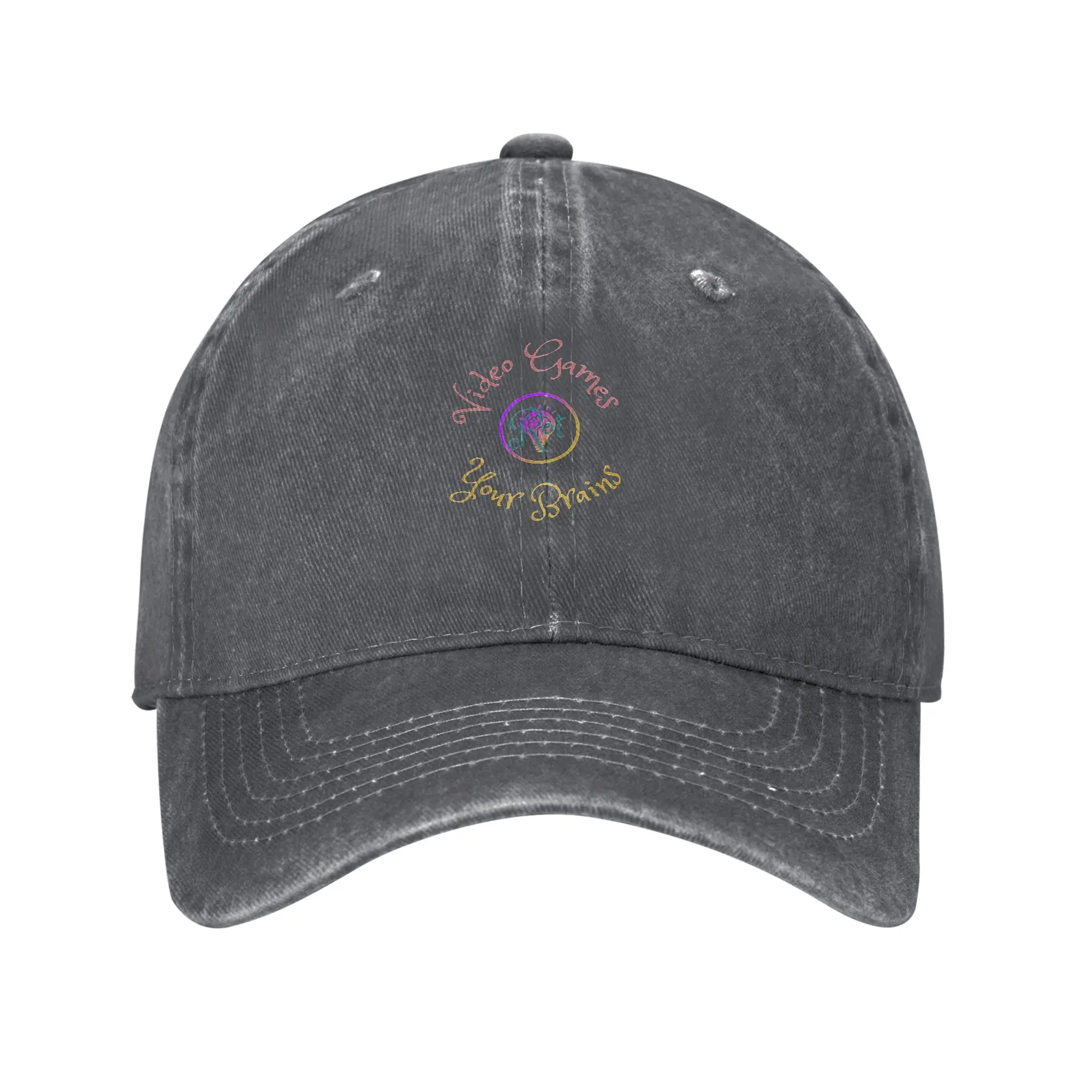 Fashion Video Games Rot Your Brains - Gaming and Your Brain II - Funny Art baseball cap  Shopping And Dating Cap Female