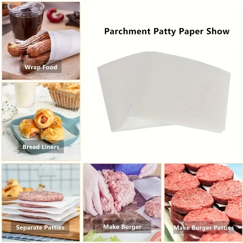 100/50PCS Baking Paper Non-stick Parchment Baking Sheet for Oven Air Fryer Grilling Mat Paper Food Wrapping Paper Baking Tool