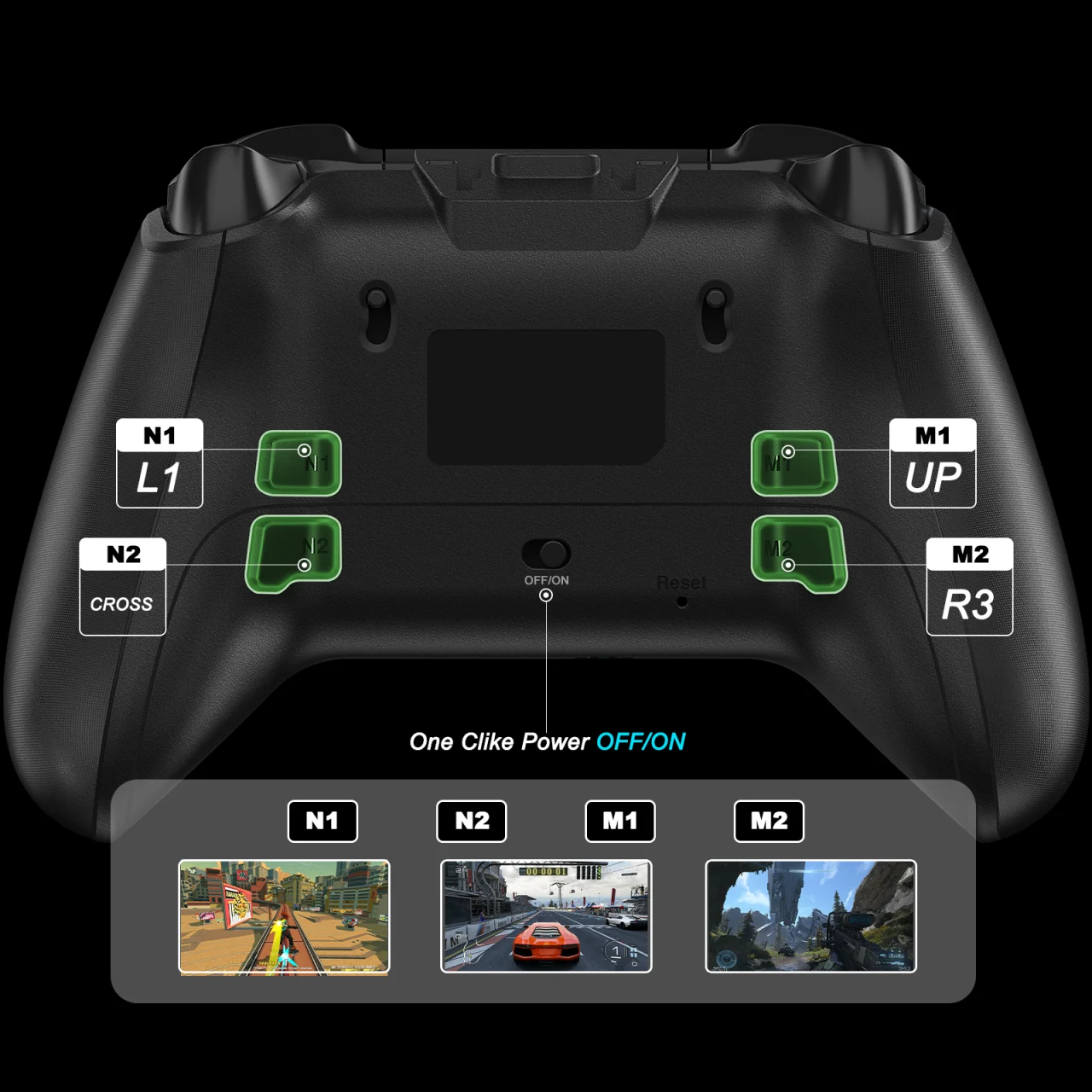 QRD FERROX M5 2.4Ghz Xbox وحدة تحكم الألعاب لوحة ألعاب لاسلكية لسلسلة Xbox X/Xbox Series S/Xbox One مع عصا التحكم بتأثير القاعة