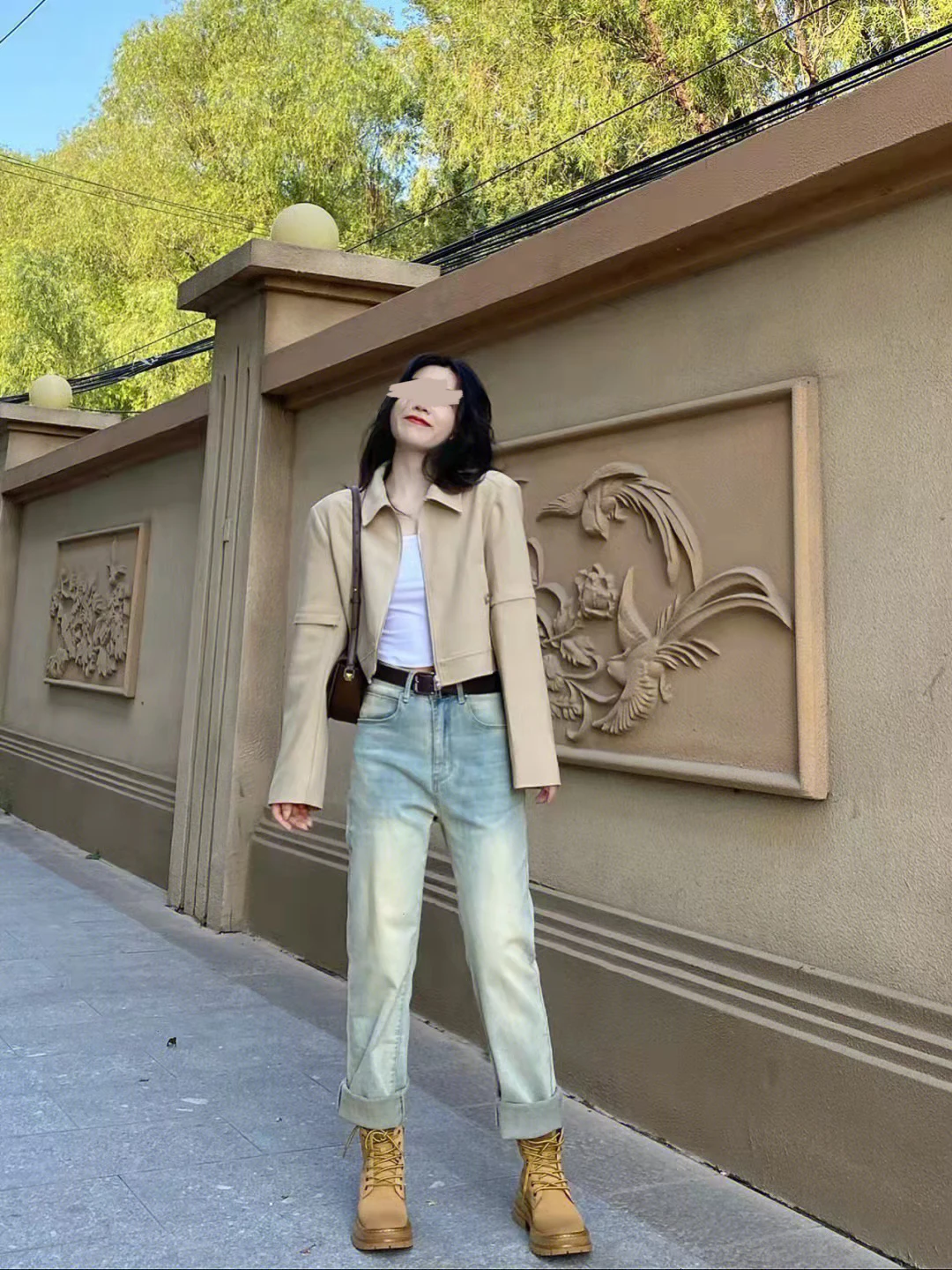 

High Waist Straight Leg Vintage Mud Dye Jeans Women's Autumn Long Floor Length Slimming Trousers Trendy INS Casual Jeans