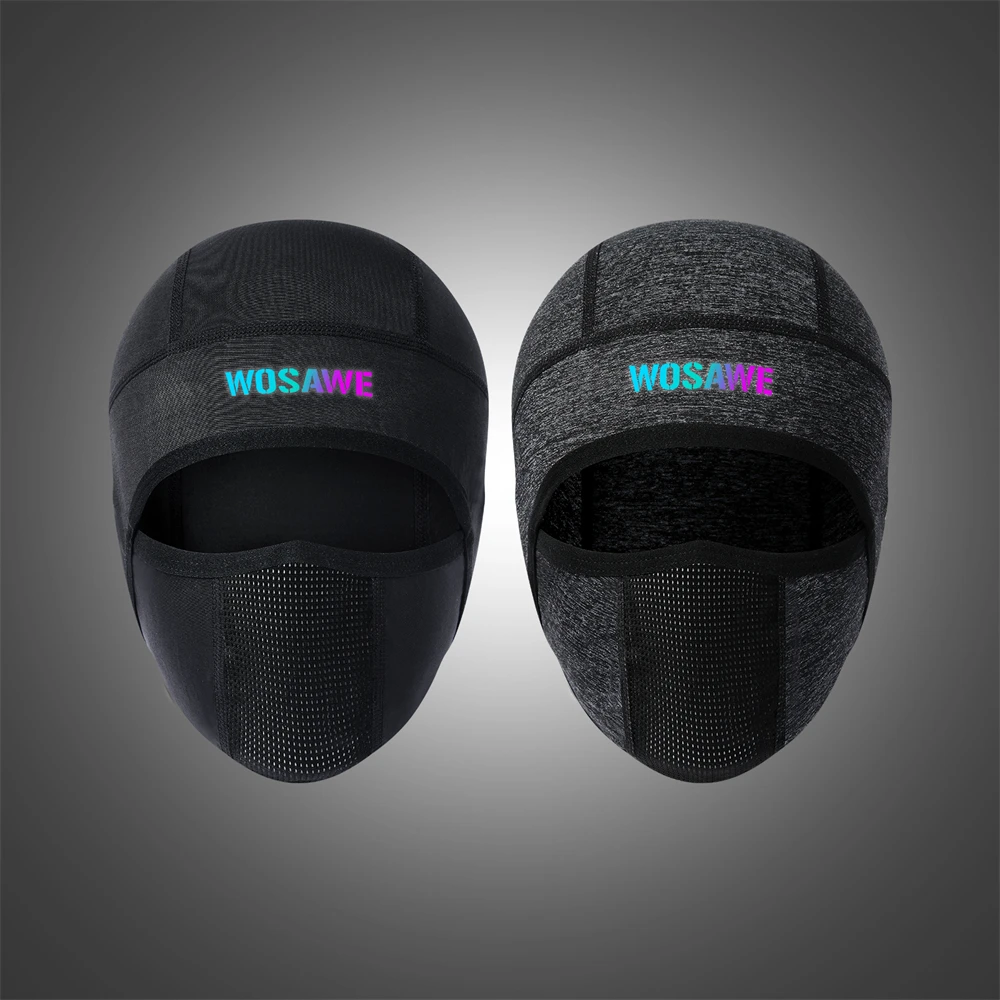 WOSAWE Summer Breathable Cycling Cap Anti-UV Balaclava Men Full Face Mask Bicycle Motorcycle Running Hiking Cooling Sport Gear