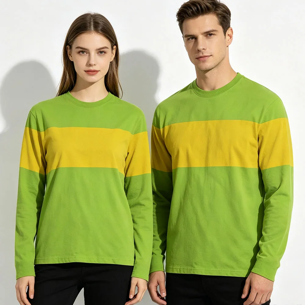 Camiseta de manga larga con cuello redondo para cosplay de Undertale Deltarune, holgada, a la moda, unisex, informal, ropa deportiva para parejas, hombres y mujeres.