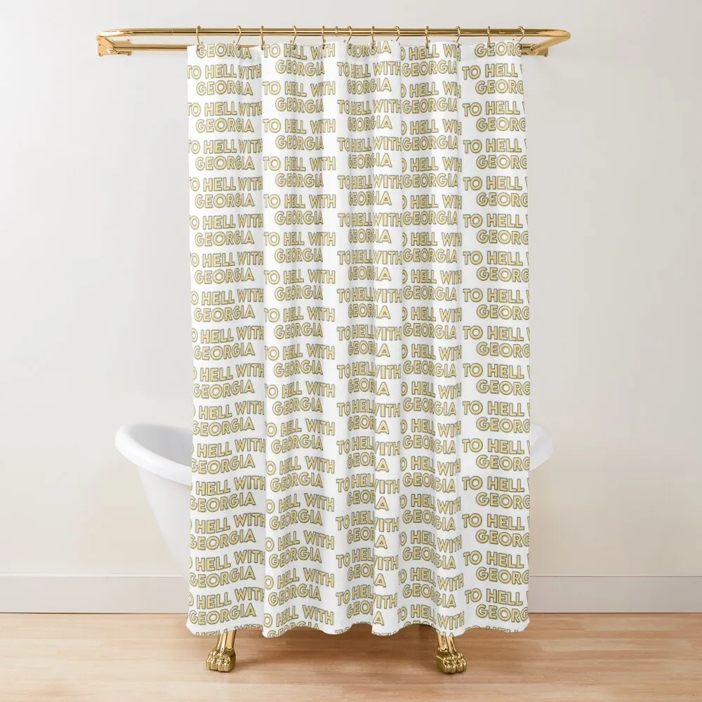 

to hell with georgia modern gatech Shower Curtain Bathtub In The Bathroom Bathroom Accessorys Luxury Bathroom Shower Curtain
