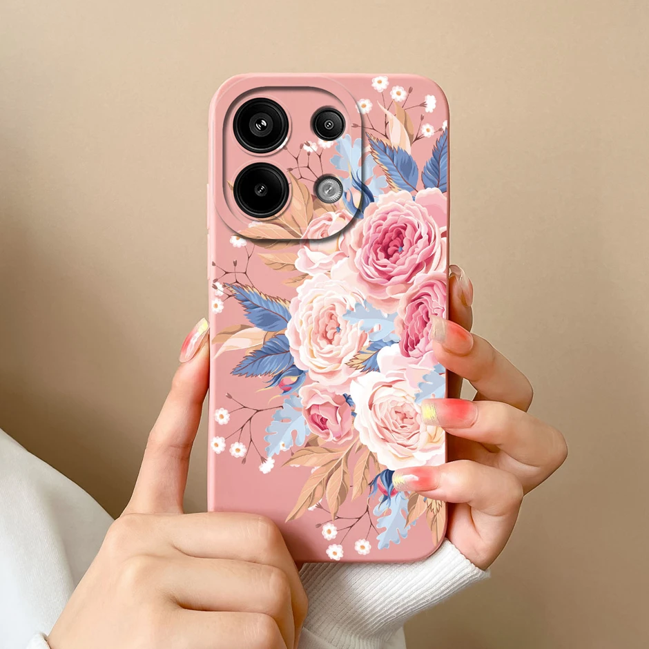 Case For Xiaomi Poco M6 Pro 4G 5G Lovely Dinosaur Pattern Shockproof Phone Cover For XiaomiPocoM6 Shell XiaomiPoco M6Pro Fundas