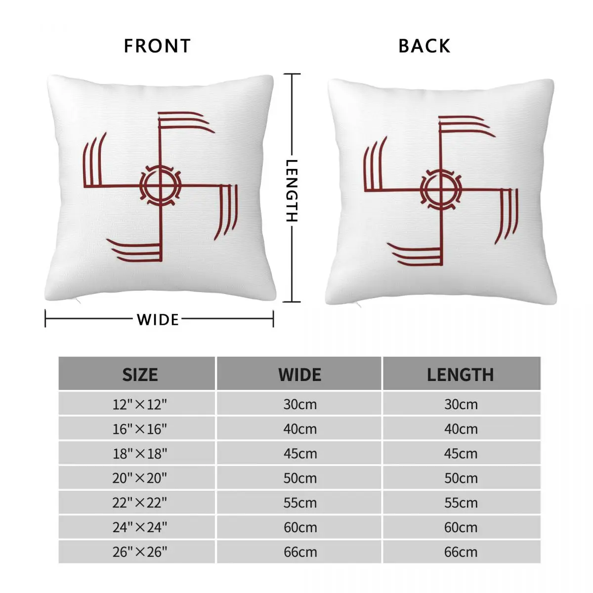 Ginfaxi Icelandic Staves Viking Square Pillowcase Polyester Linen Velvet Creative Zip Decor Home Cushion Cover 45x45