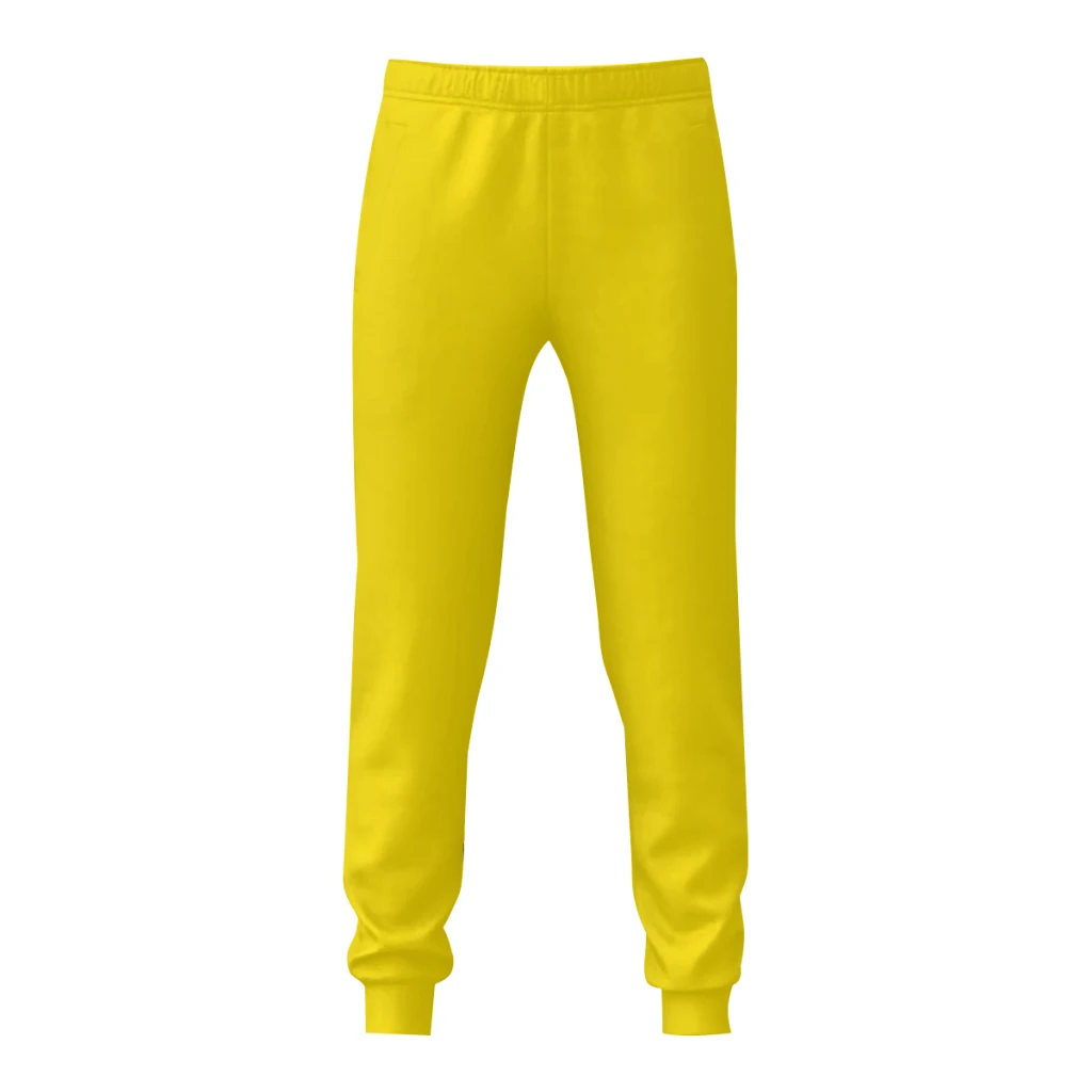 Mens Sweatpants Yellow Brazil Emblem Flag Pants with Pockets Joggers Soccer Football Multifunction Sports Sweat With Drawstring
