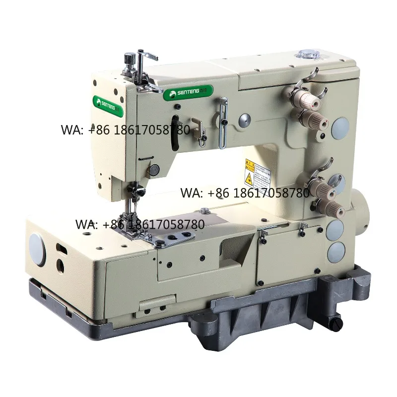 ST- 1302-4W Single Needles Flat-bed Double Chain Stitch Picotting Sewing Machine