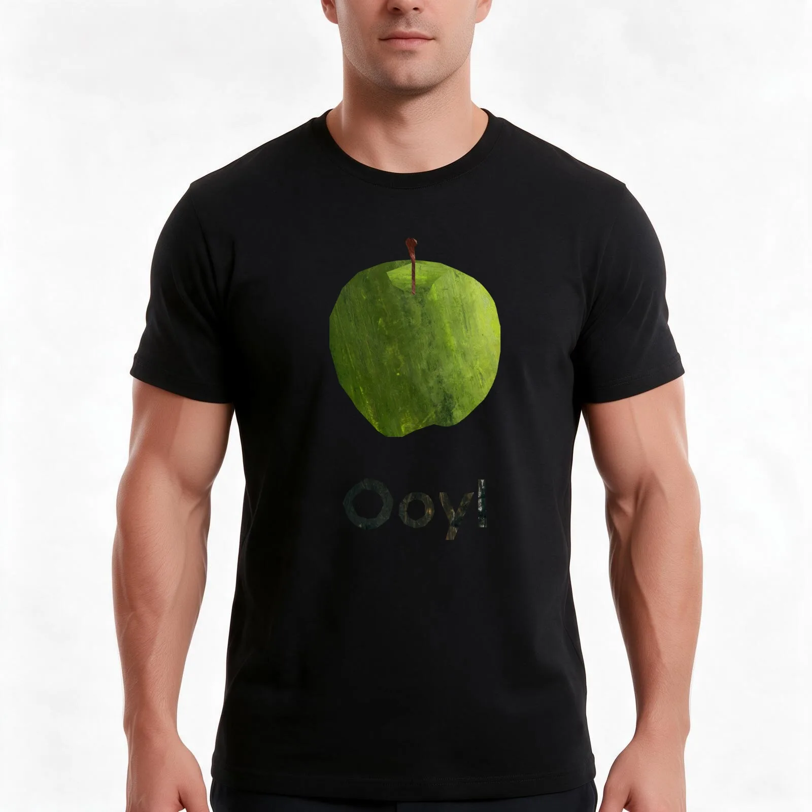 GV - ooyl (glass) T-Shirt, Summer Casual Cotton Tee, Oversized Streetwear Tops, Vintage Graphic Print, Loose Fit Short Sleeve