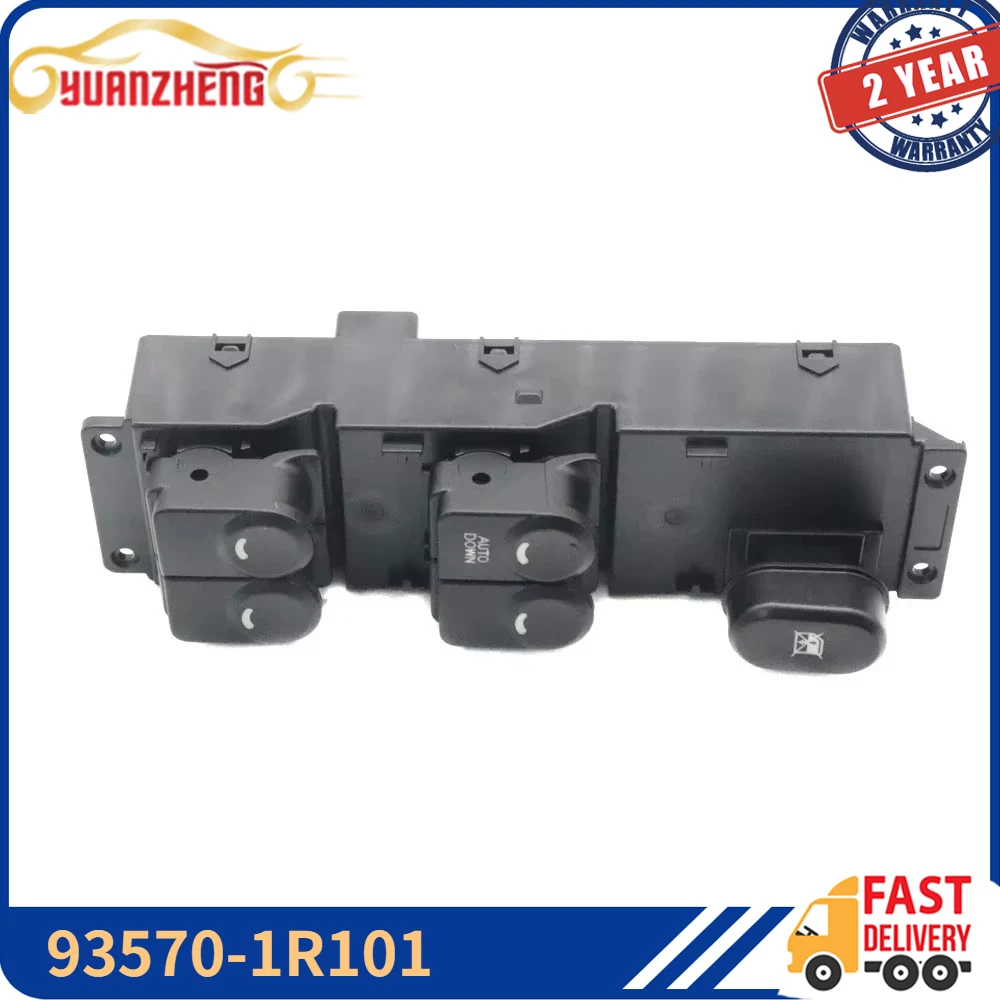 93570-1R101 NEW For Hyundai Accent Solaris 2011-17 Car Front Left Driver Side Electric Power Master Window Control Switch Button