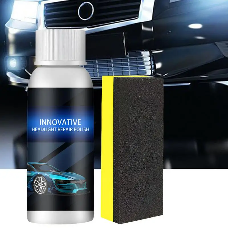 30ML Car Headlight Restoration Polishing Cream Headlamp Repair Fluid Car Light Polisher Cleaning Paste Refurbish Tools