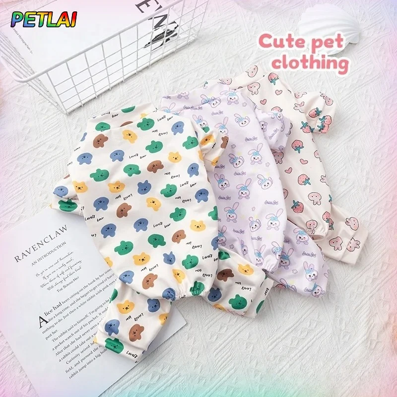 

Puppy summer Dog clothes costume Jump Suit cute autumn winter pajama set sleep robe one-piece suit pet dog clothing home wear