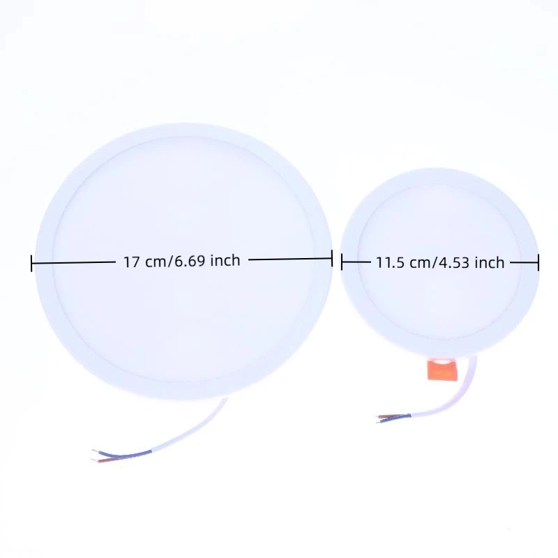 1 Panel de luces LED, luz empotrable de superficie, 8W, 15W, 220V, Panel de luz redondo, luz LED blanca para interior y dormitorio