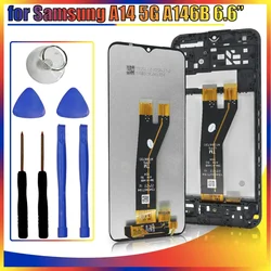 6.6'' for Samsung Galaxy A14 5G A146B LCD Display Touch Screen Digitizer Assembly Replacement for Samsung A14 A146B SM-A146B LCD