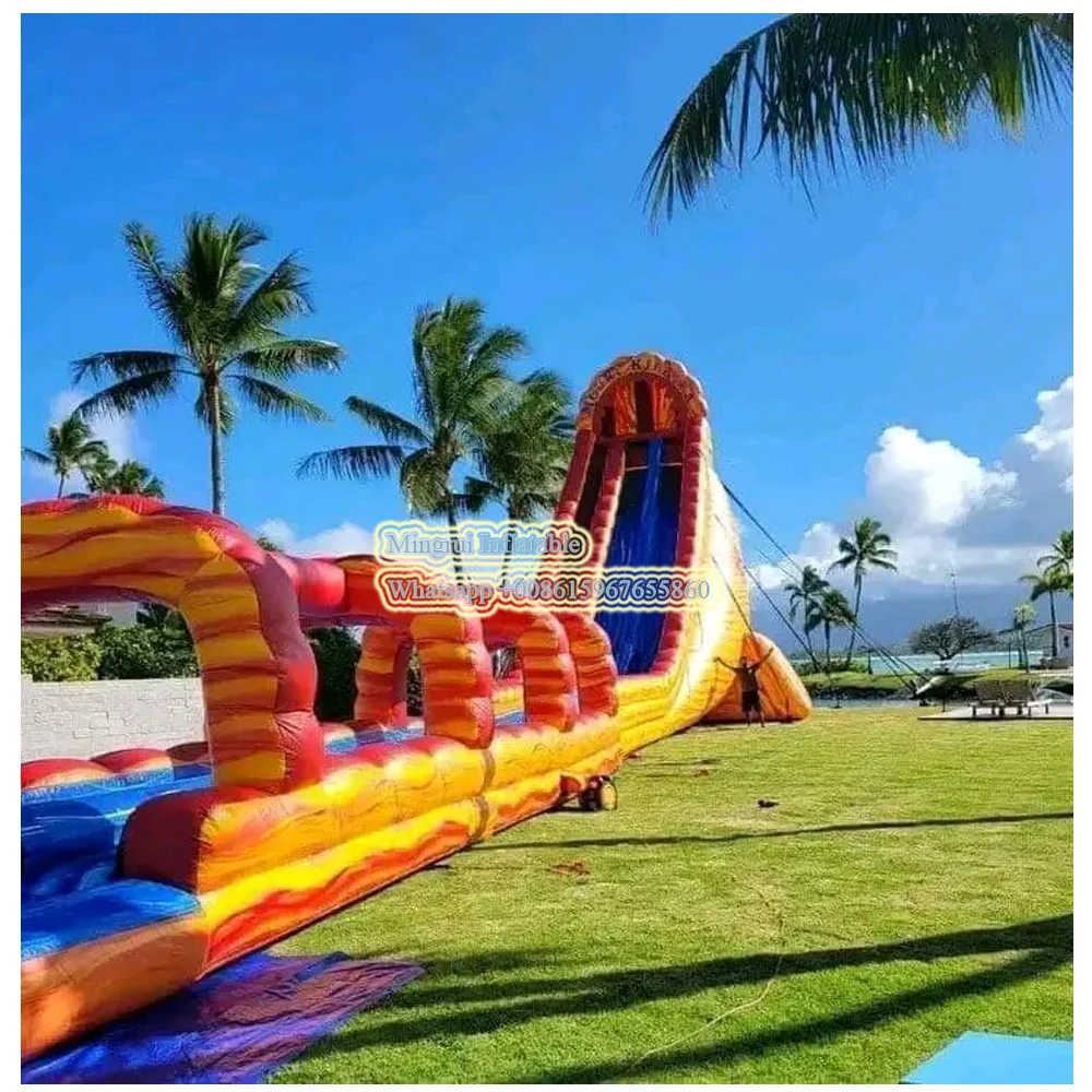 14x3.5m PVC Commercial Use Inflatable Water Slide for Kids, Inflatable Water Pool Slide for Sale