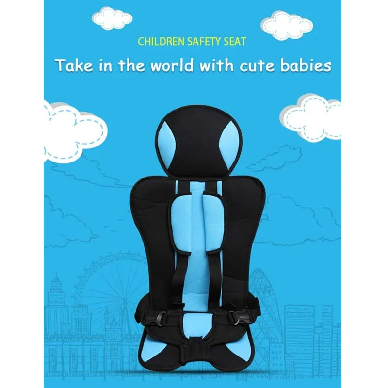 Child Safety Seat Mat for 6 Months To 12 Years Old Breathable Chairs Mats Baby Car Seat Cushion Adjustable Stroller Seat Pad