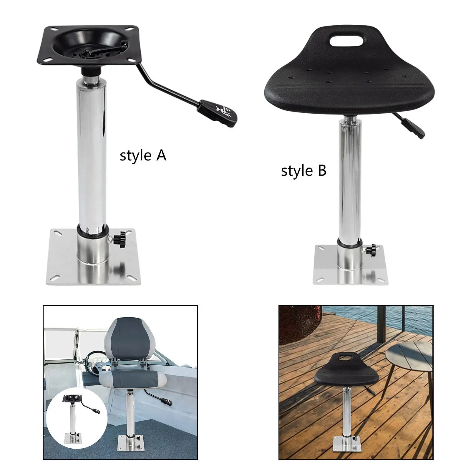 

Boat Seat Base Boat Accessories High Durability 360 Degree Rotation Chair Base