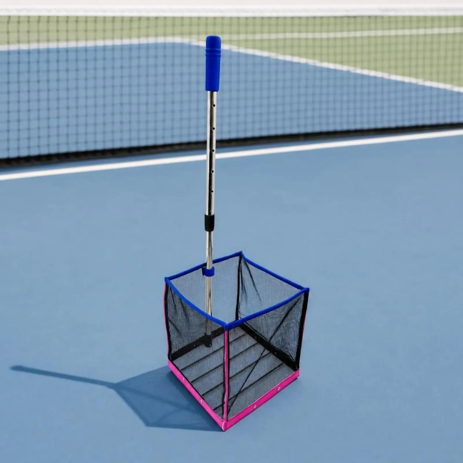 Heavy Duty Alloy Pickleball Ball Collector Upright Basket Easy Pickup Tool for Intense Practice Play