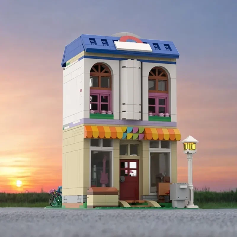 

664Piece MOC Animal Crossing Nook's Cranny Shop And Rosie's Loft Modular Architecture Model Creative Gift DIY Building Blocks To