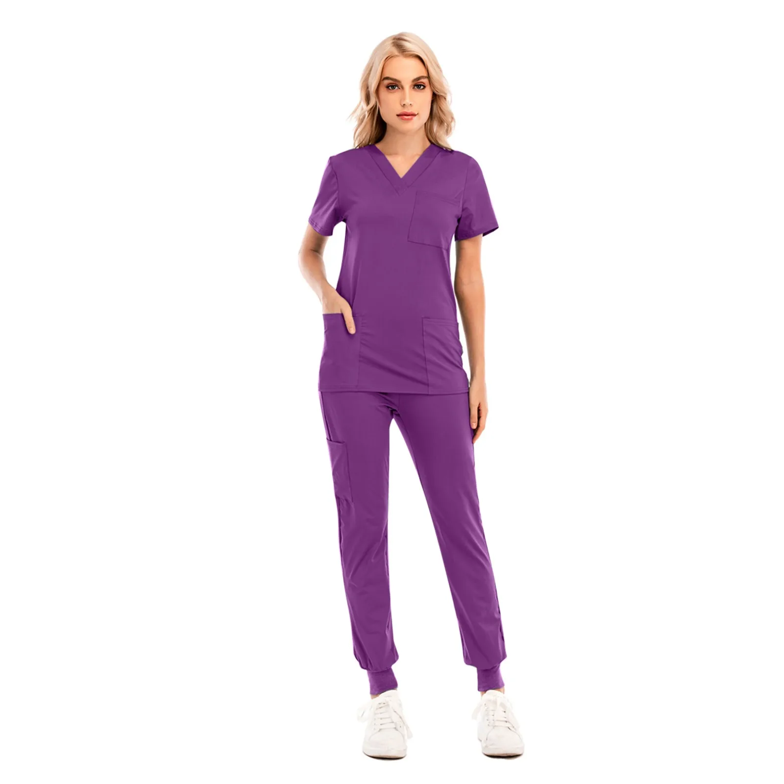 Multicolor Medical Uniforms Hospital Surgical Nurse Scrubs Set Unisex Nurses Accessories Dental Clinic Beauty Salon Uniform