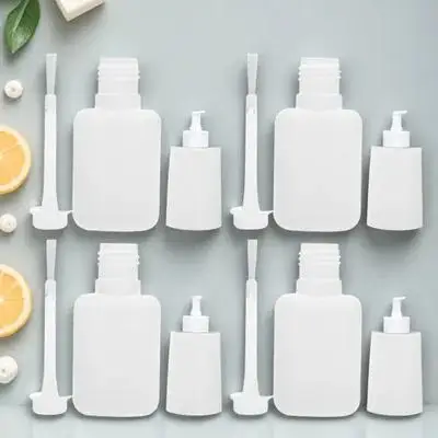 22 bottiglie di smalto per unghie da 10 ml bottiglia vuota con top coat riutilizzabile a tenuta stagna per mescolare campioni di colori personalizzati vasetti con pennello