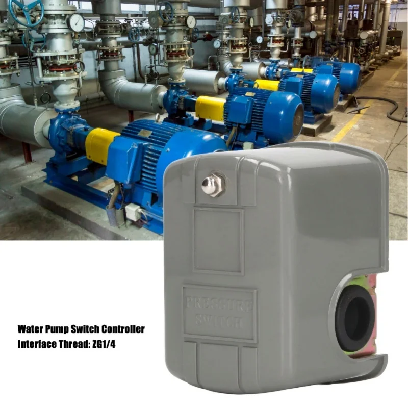 

F2 Water Pump Pressure Switch Controller ZG1/4 Thread Metal Plastic Adjustable Automatic Pump Pressure Switch 110V 230V