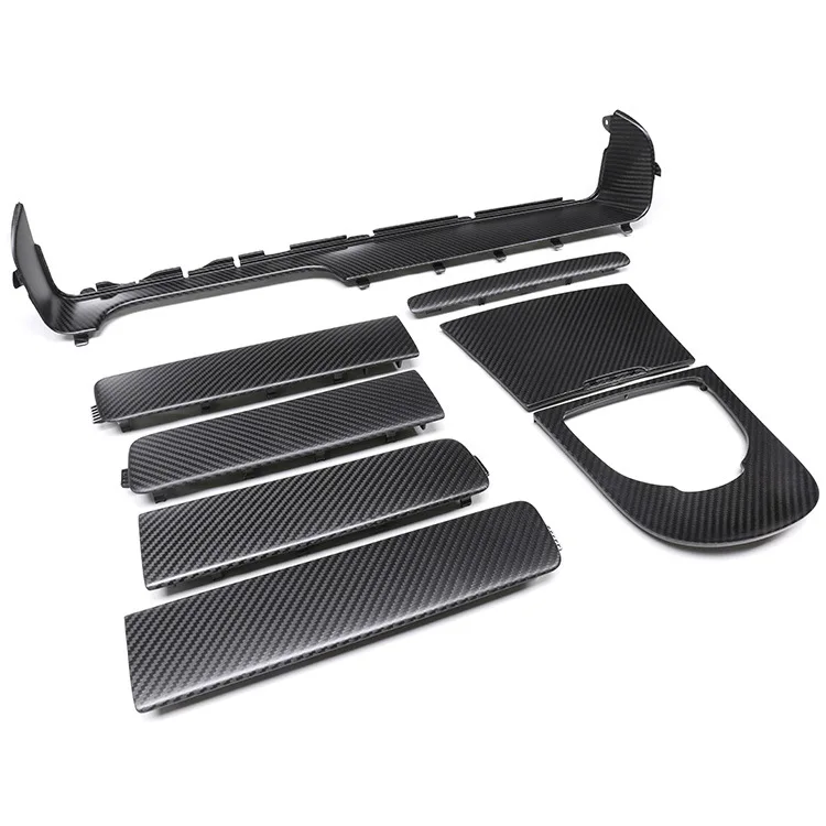 For Mercedes-Benz G-Class W464 G63 G500 G350d Carbon Fiber Interior Door Panel Trim Upgrade Dry Carbon Accessory