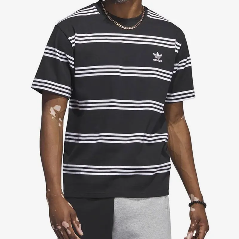 

Adidas Genuine Originals New Men's Striped Breathable T-shirt IL4703