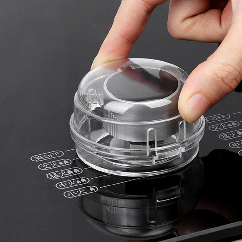 

12Pcs Stove Knob Guards Child Proof Kitchen Safety Covers Universal Stove Locks Heat Resistant Polypropylene Home Protection