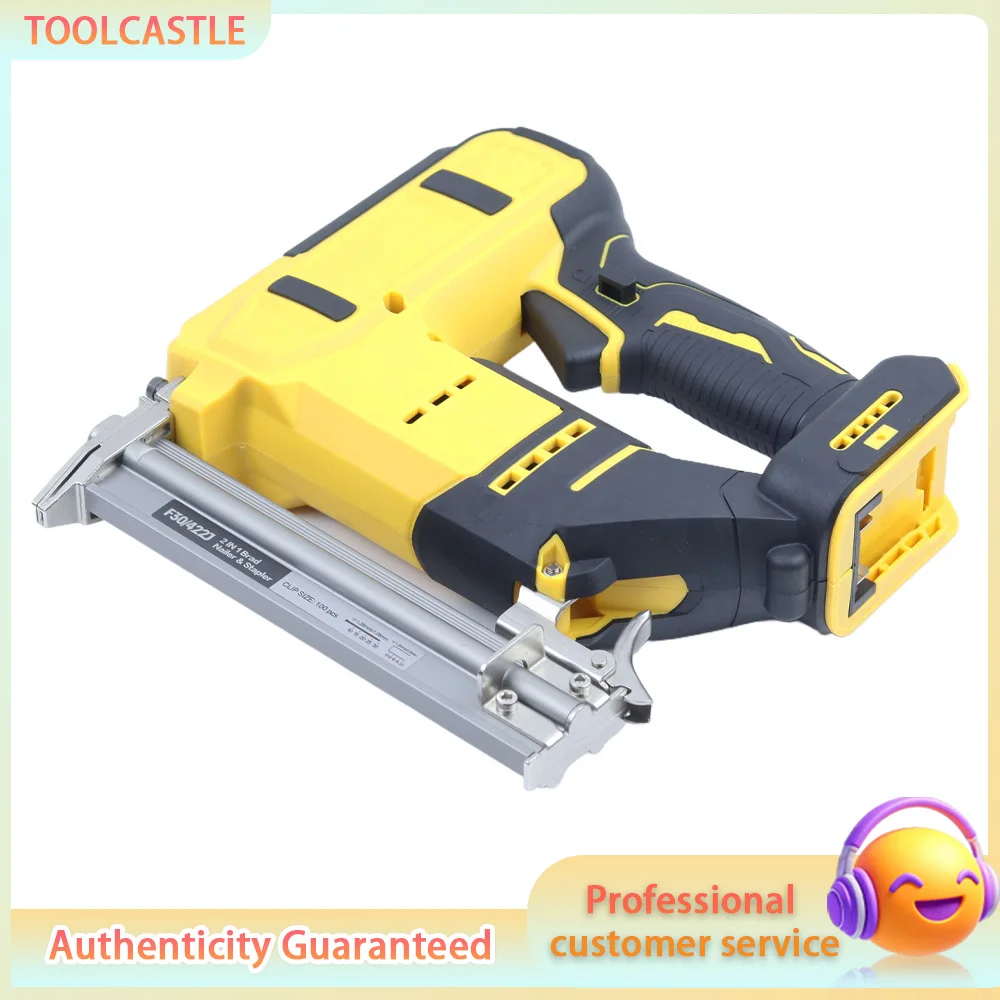 

2 in 1 Cordless Nail Gun 18V, Brushless Brad Nailer Stapler for Woodworking, Tool Only No Battery
