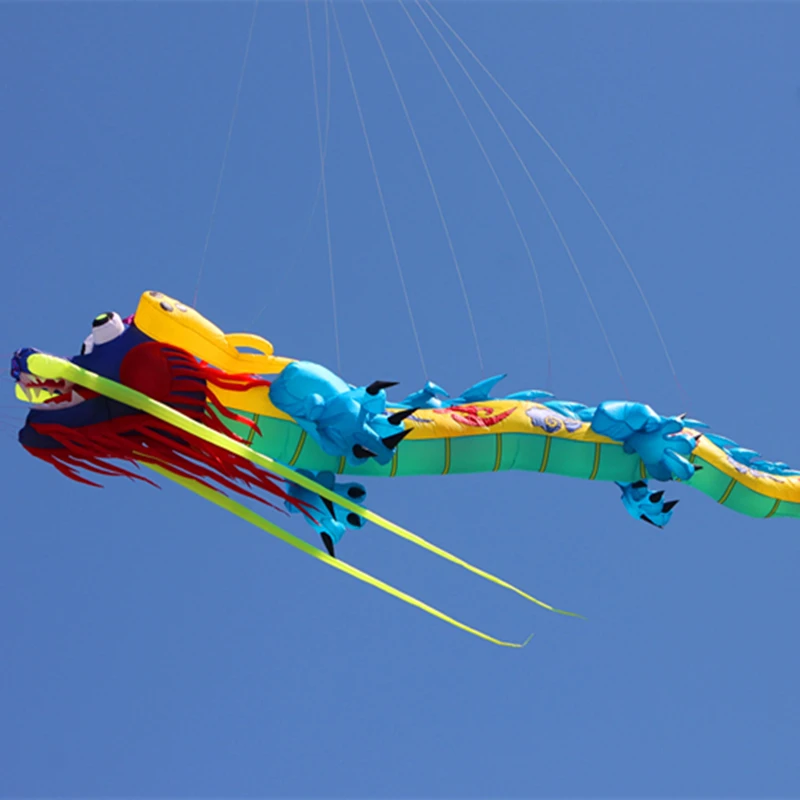 free shipping 15m dragon kites flying giant kite pendant inflatable kites for adults sports toys Chinese traditional kites nylon