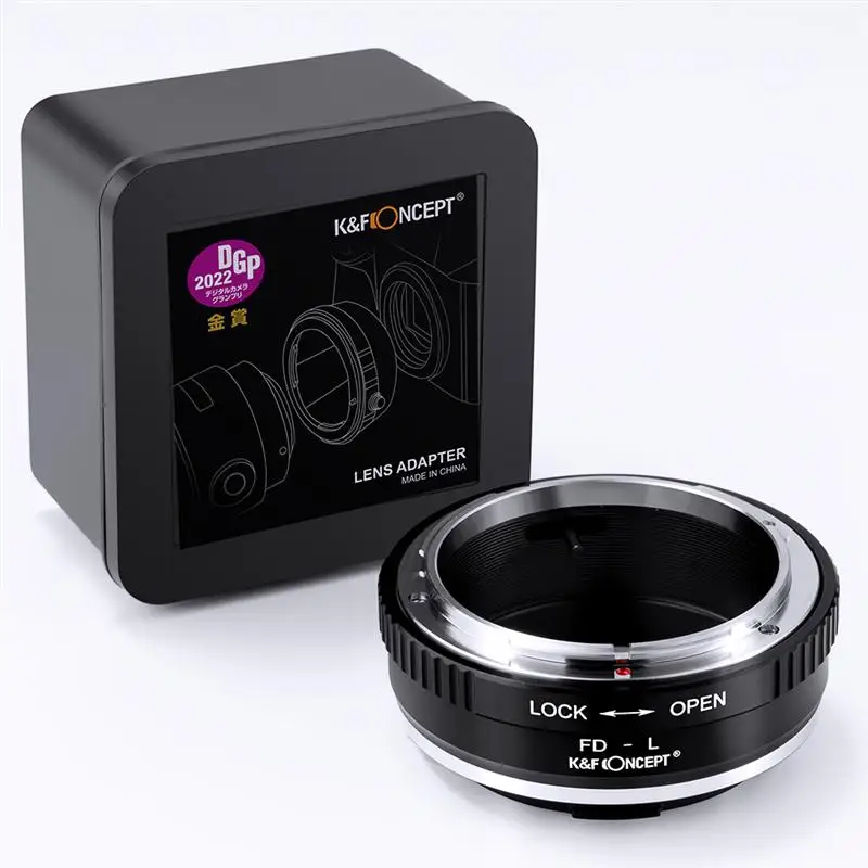 K&F CONCEPT FD-L FD Lens to L Mount Adapter Ring for Canon FD FL Mount to Sigma Leica Panasonic L mount Camera