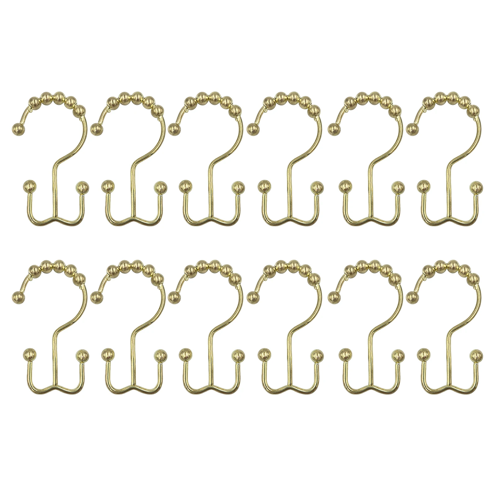 12-Piece Double-Sided Shower Hooks 11