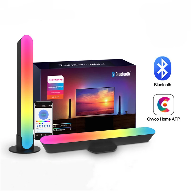 RGB Sound Control Pickup Lights colorful Atmosphere Night Light music Rhythm Pickup Lights App Control Table Lamp Home Decor