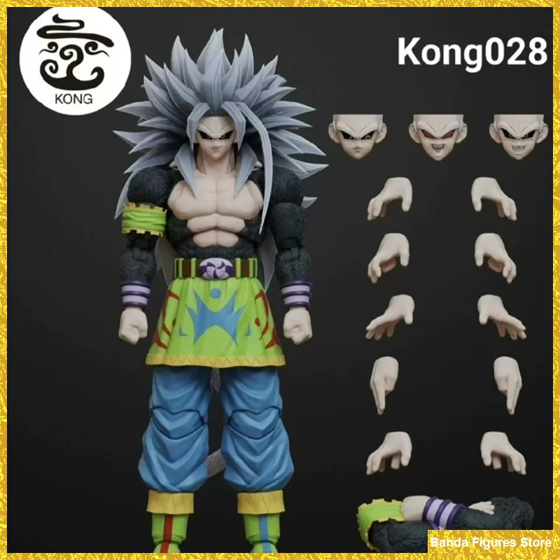 Original Kong Studio Dragon Ball Super Saiyan 5 Son Goku Ssj5 Black Goku Kong 028 In Stock Anime Action Figures Model Toys ﻿