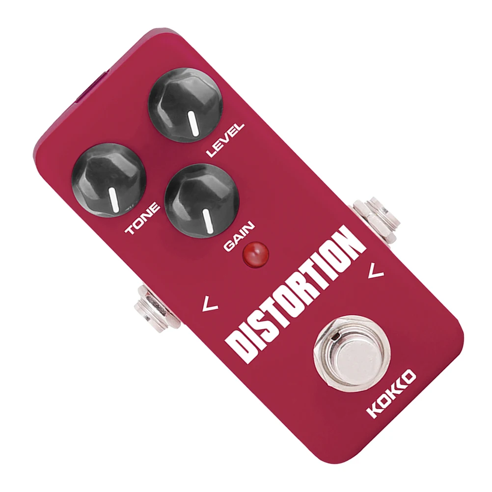 

Professional Distortion Effects Pedal Mini Portable Aluminum Alloy Shell LED Indicator Anti Skid Rubber Pads Distortion