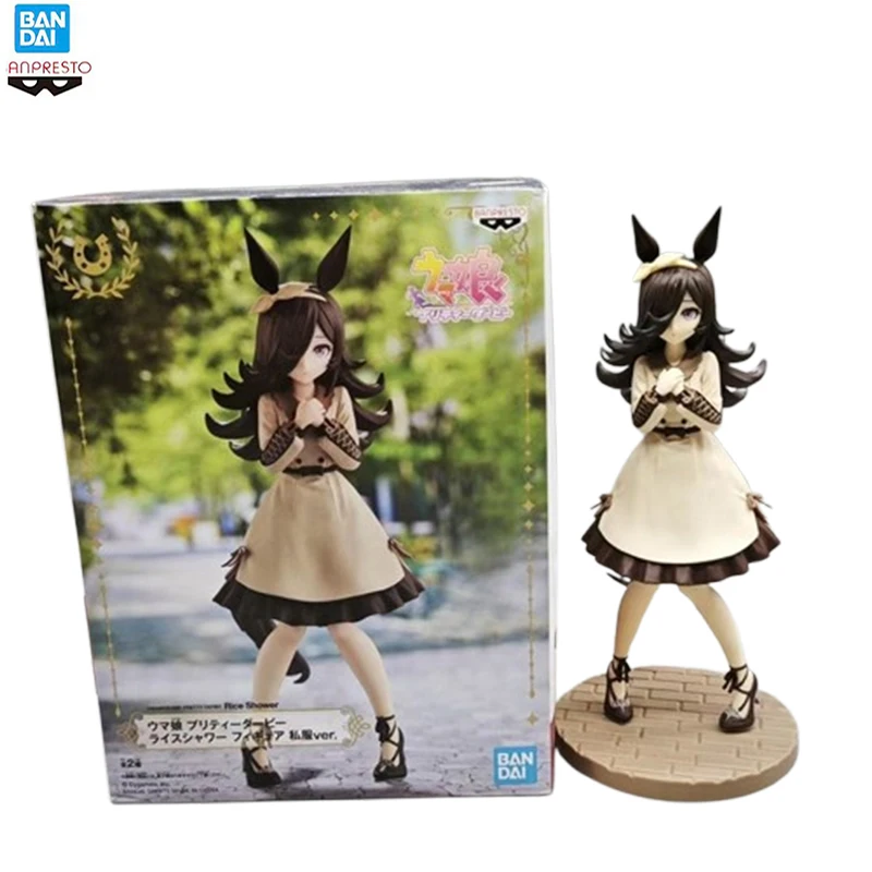 

Подлинная BANDAI BANPRESTO Uma Musume Pretty Derby RiceShower, простая одежда, версия, аниме-фигурка в штучной упаковке, модель премиум-класса, игрушки, оригинал