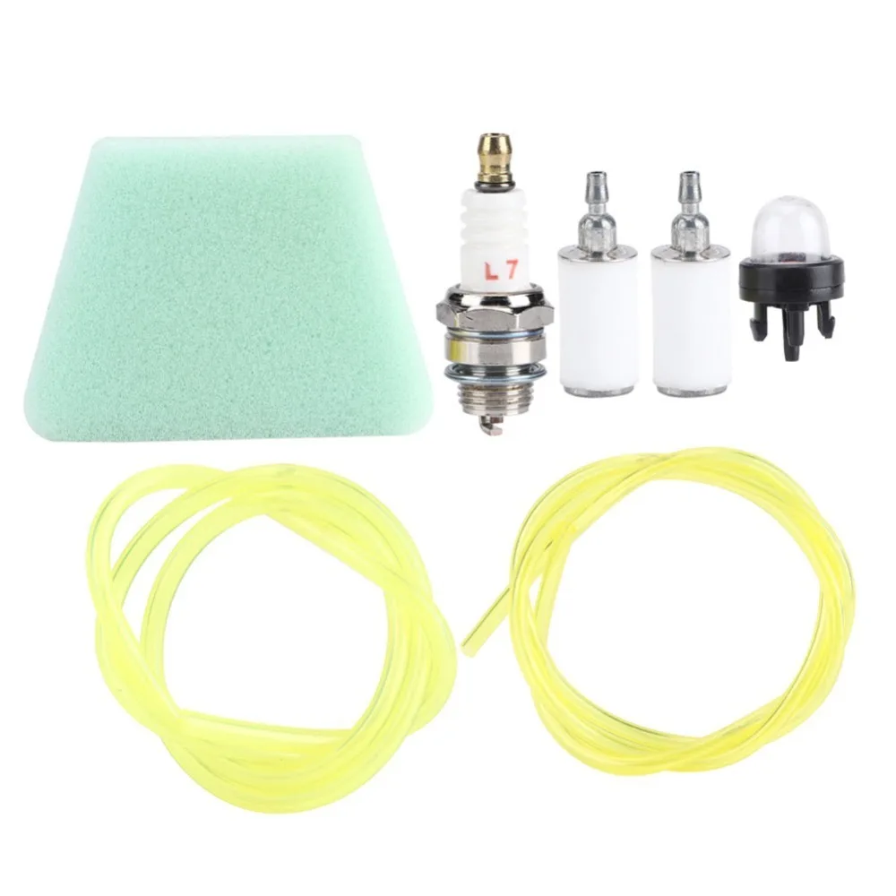 Cotton Chainsaw Tune Up Kit Easy Installation Compact Chainsaw Spark Plug Kit White Chainsaw Primer Bulb Kit for 530037793