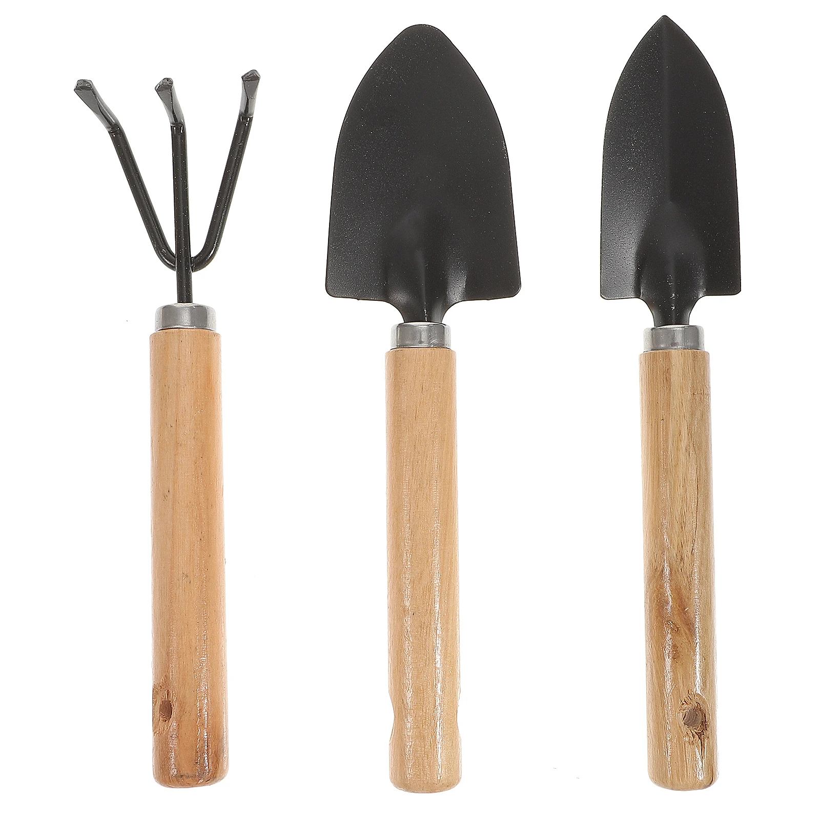 3 Pcs Three-piece Set of Gardening Tools Trowel Mini Shovel Camping Rake Indoor