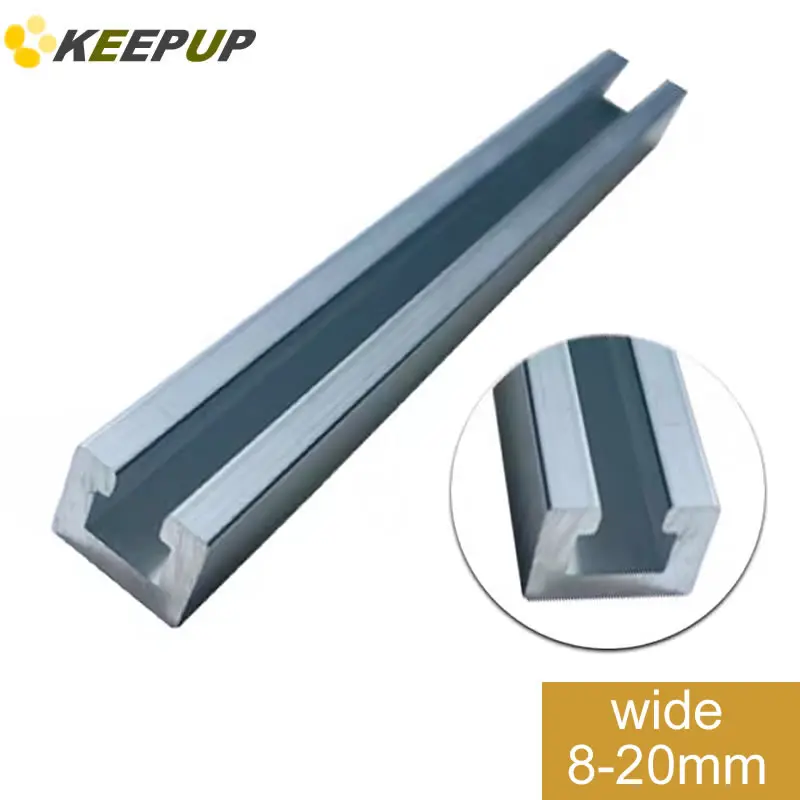 C-Slot Aluminum wide 8-20mm Linear Extrusion track guide track Card slot Wear-resistant for door and window frames C-Channel