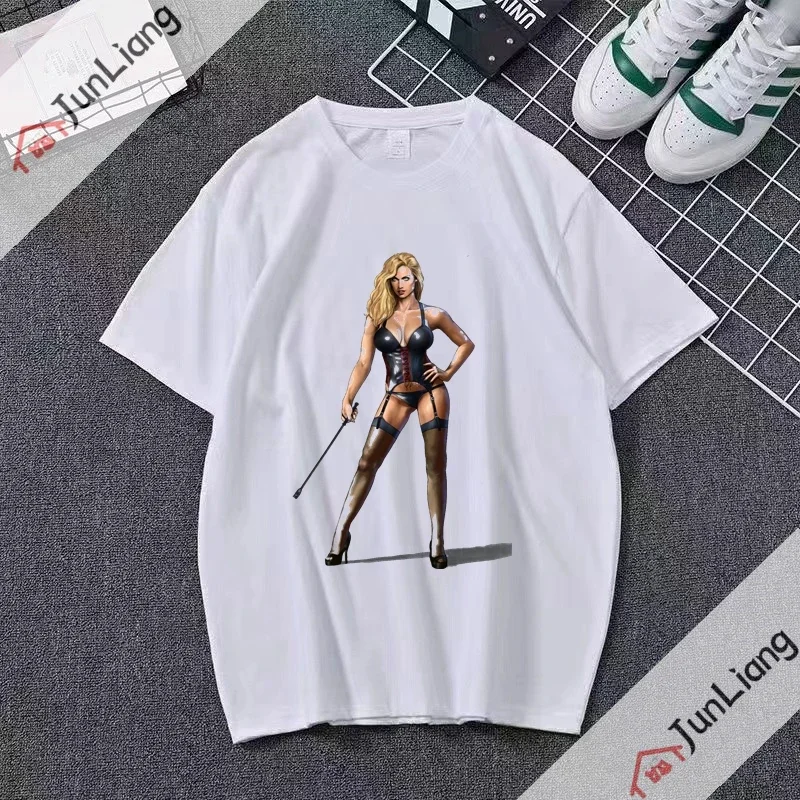 New Hengtai Waifu Lustful Sexy Predecessors Ahegao Otaku Printed T-shirt Female Male Summer Youth Trend Loose T-shirt Male