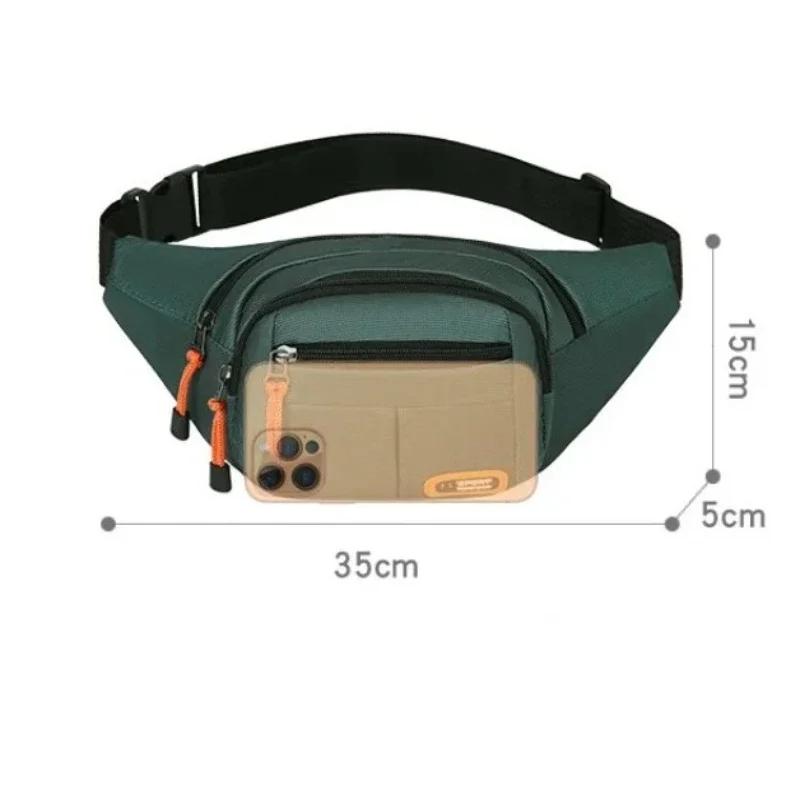 Bolsa crossbody portátil para homens e mulheres, bolsa de armazenamento multifuncional, caminhadas ao ar livre, resistente à sujeira, bolsa de cintura neutra