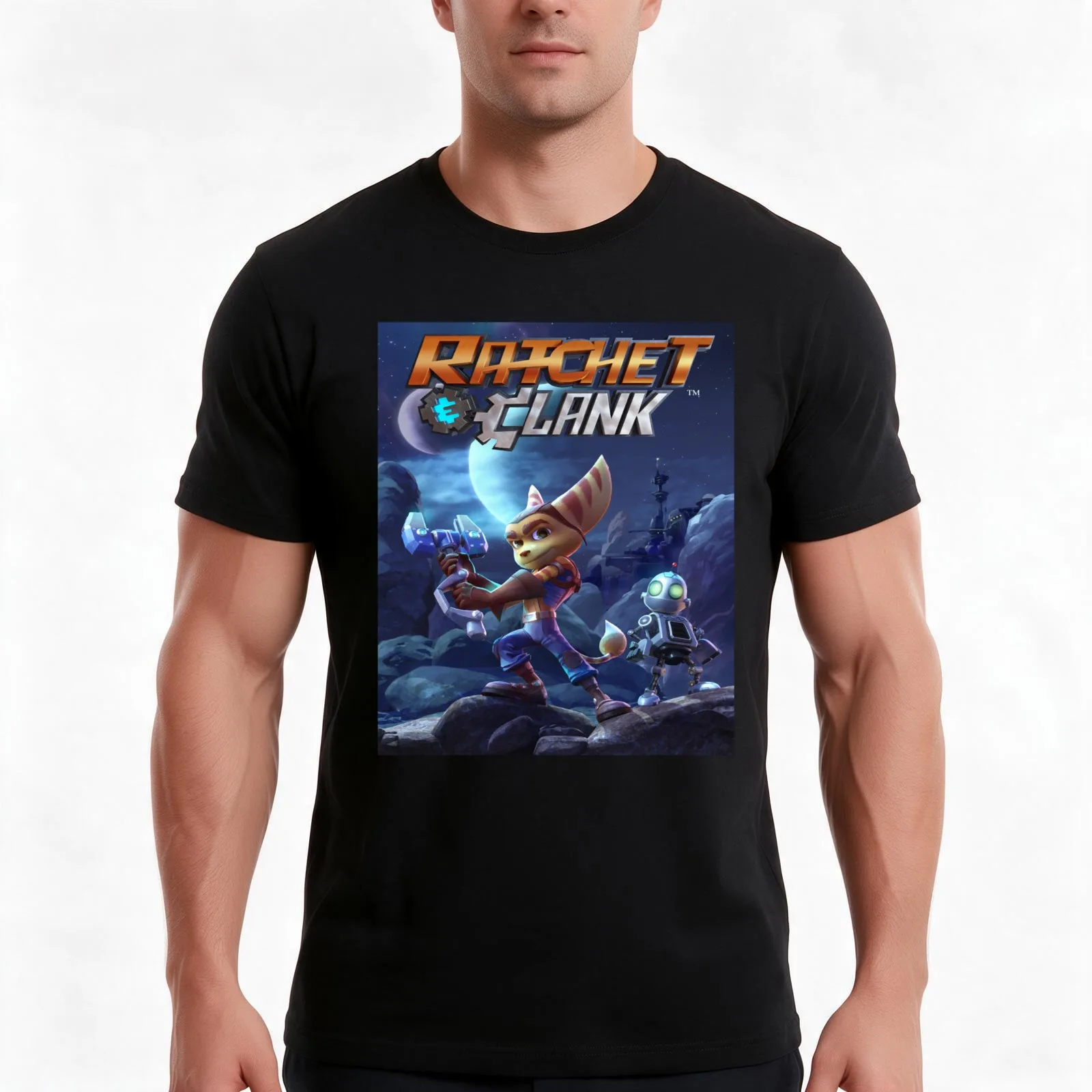 Ratchet and Clank Men T Shirt t shirt man designer